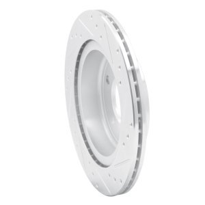 BMW Z4 Brake Rotor (1) - Rear Left - R1 Concepts - Drilled & Slotted - Silver - `09-`16